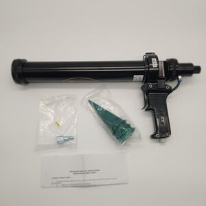 Newborn 710AL-20 Sausage Pneumatic Applicator 20 oz Air Caulking Gun Black